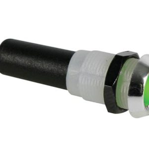 Intermitente Lâmpada Led 12v Verde - Cromado