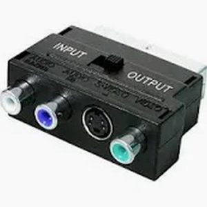 Adaptador Scart para 3 Rca + Svhs + Scart