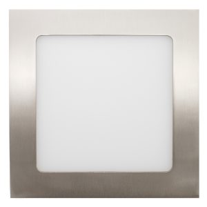Led Painel Quadrado Niquel 18w 3000k