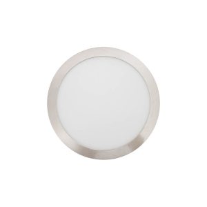 Painel LED 24w 4000k Saliente Redondo Níquel