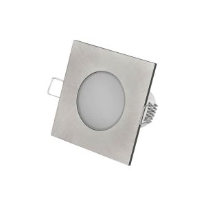 Downlight LED 5w 4000k Quadrado Níquel Ip54