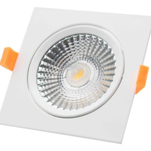 Led Down. Slim Br Quadrado Orientavel 15w 3000k