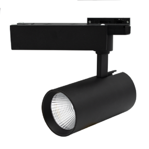 Projector Calha LED Preto 2 Circuitos 30w 3000k