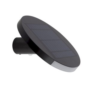 Led Aplique Solar Parede Preto 160lm 4000k