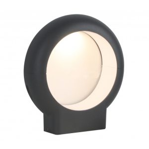 Led Aplique Parede Cinza 12w 3000k 750lm
