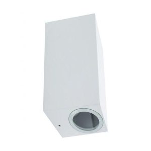 Aplique 2 X Gu10 Retangular Branco