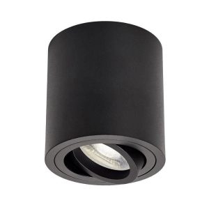 Aplique 2 X Gu10 Cilindrico de Parede Preto