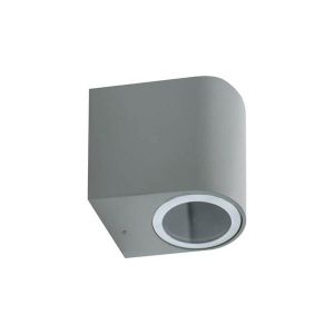 Aplique 1 X Gu10 Cilindrico Cinza