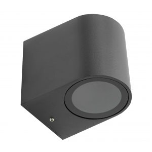 Aplique 1 X Gu10 Cilindrico Preto