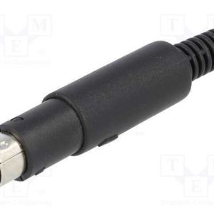 Ficha, Din Mini, Macho, Pin: 6, Solda, com Cabo
