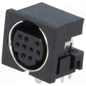 Ficha Din Mini Fêmea 9 Pinos Tht Inclinado 90º