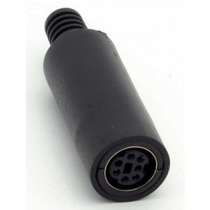 Ficha Mini Din Femea 7 Pinos para Cabo