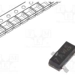 Transístor: Npn, Bipolar, 40v, 0,2a, 250mw, Sot23.