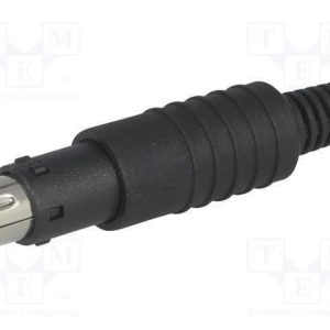 Ficha, Din Mini, Macho, Pin: 6, com o Anel Protet.