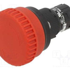 Interruptor: de Segurança, 16mm, Pos.Estáv: 2, Nc.