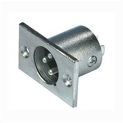 Ficha Xlr Macho 3 Pinos Painel