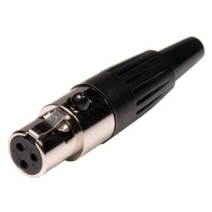 Ficha Mini  Xlr Femea 3 Pinos