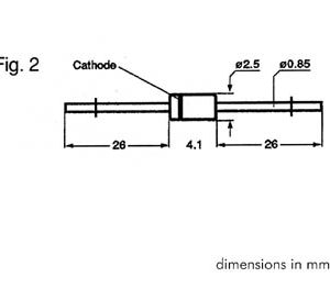 Diodo Zener 12v - 1,3w