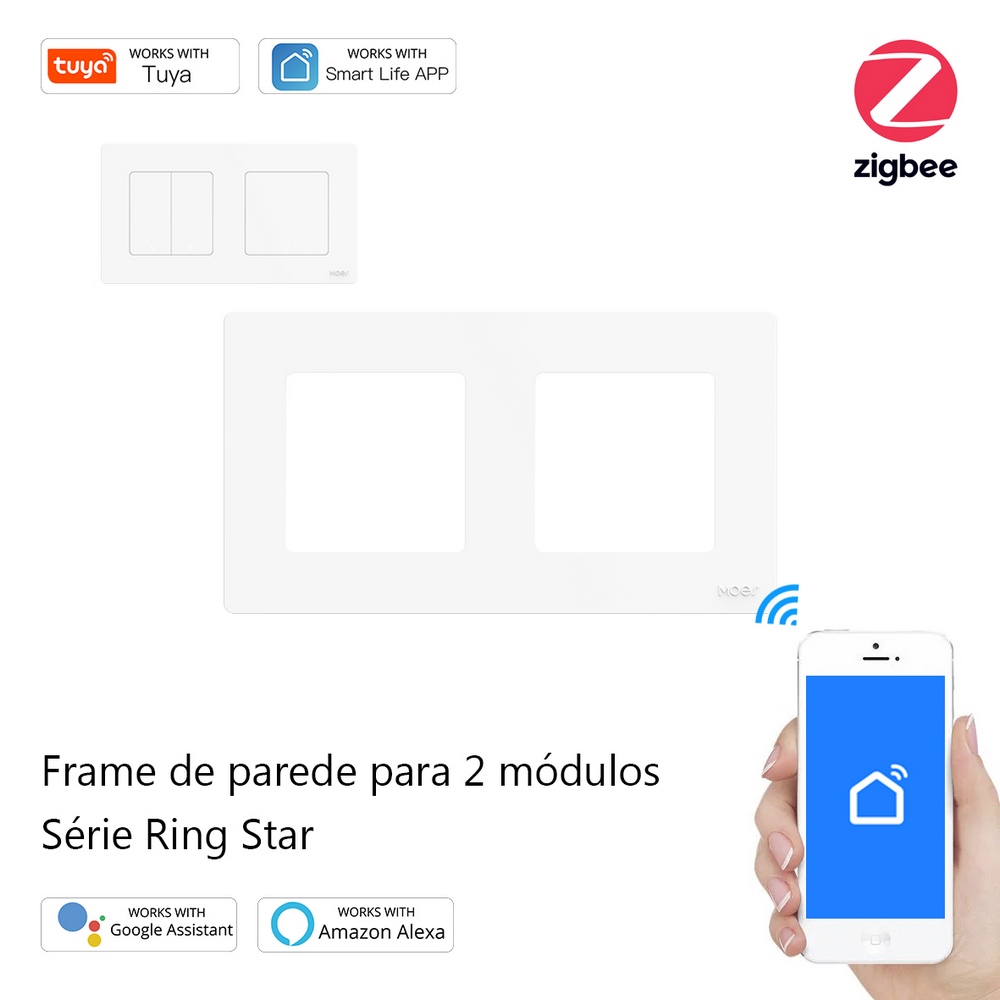 Frame de Parede para 2 Módulos Série Ring Star