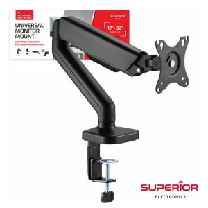 SUP-1732FULLMOTION Suporte para monitor, de mesa, 17 a 32p. 9kg max. 100*100