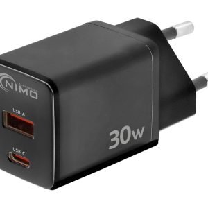 CAR425 Carregador rápido duplo USB-A + USB-C PD 30W