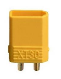 XT30-M Ficha de alimentação DC XT30 macho 2 Pinos