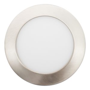 Painel LED 5w 6500k Redondo Níquel