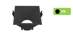 Aro Gu10 Fixo Recuado   230v