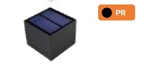 Aplique LED Solar C/Sensor Pr 3000k 500lm 3,7v