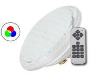 Lâmpada LED Piscina Par56 RGB 630lm Ac 12v