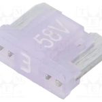 Fusível: Baixa Tensão, 3a, 58vdc, Automotivo, 11mm
