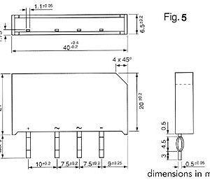 Ponte Rectificadora 40v-3.7a (B40c3700/2200)