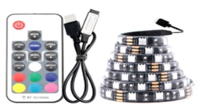 Fita LED RGB Usb 5m com Comando