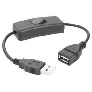 Cabo de Extensão Usb 2.0 Macho para Fêmea de 28 Cm