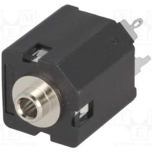 Tomada, Jack 3,5mm, Fêmea, Sem Rosca,Stereo, Faix.