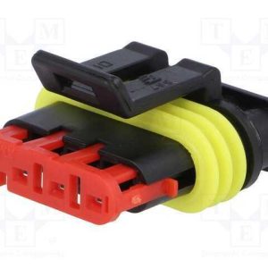 Ficha Amp Femea 4 Pinos Ip67 24vdc