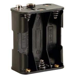 BH363B SUPORTE P/ 6 PILHAS AA C/ TERMINAIS CLIP