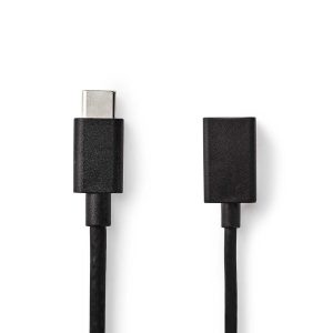 Cabo Usb 3.0 Type C  - Usb Fêmea 15cm