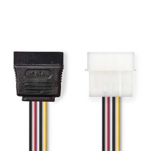 Cabo de Alimentação Interno Molex para Sata 15cm