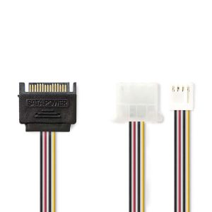 Cabo de Energia Interno Sata 15 Pin Macho - Molex 