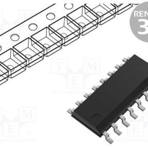 Ic: Digital, Fecho Rs, Ch: 4, Cmos, Smd, So16, Cd.