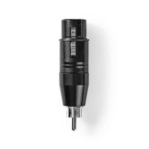 Adaptador Xlr  Rca Masculino - Xlr 3 Pin Feminin.