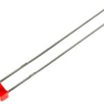 Led 1,8mm Transparente Vermelho 