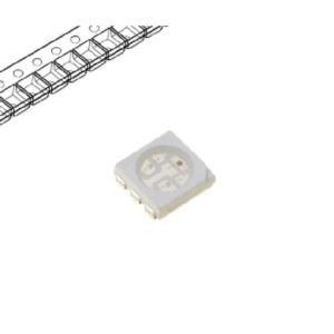Led Smd 5050 Plcc6 Vermelho 1200-1600mcd 5x5x1.5mm