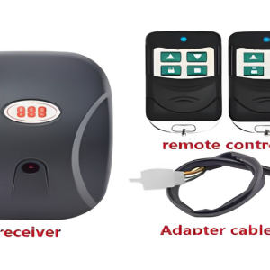 Recetor de Portão + 2 Comandos com Alimentador