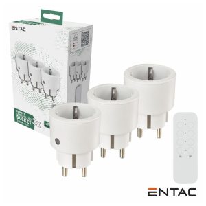 ES-3S-RC Conjunto 3 tomadas electricas c/ comando s/ fio