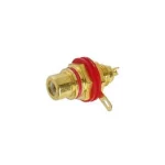 CA057R FICHA RCA FEMEA PAINEL VERMELHA / GOLD