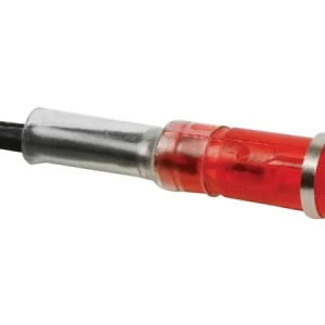 Luz Piloto Redonda 9mm 220v Vermelha