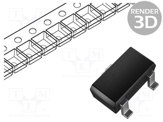 Transístor: Pnp, Bipolar, Brt, 50v, 0,1a, 200mw, .
