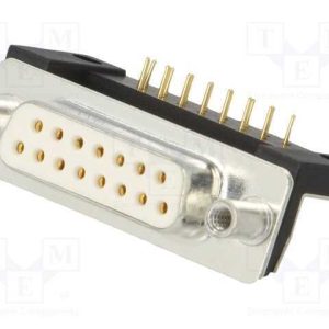 D-Sub, Pin: 15, Tomada, Fêmea, para Painel,Para P.